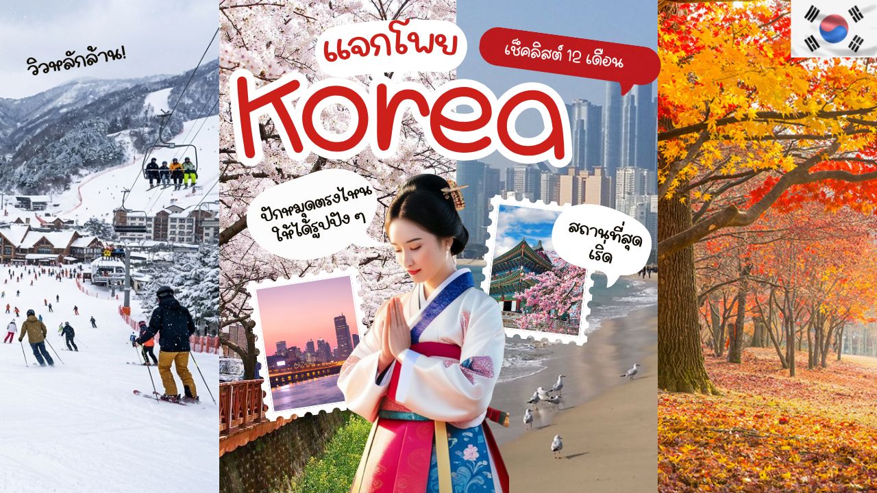 แจกโพยเที่ยวเกาหลี 2027 เช็คลิสต์ 12 เดือน ปักหมุดตรงไหนให้ได้รูปปัง ๆ