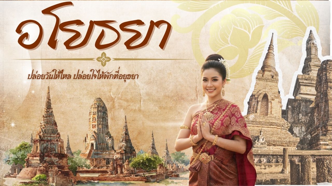 อโยธยา ปล่อยวันให้ไหล ปล่อยใจไห้พักที่อยุธยา